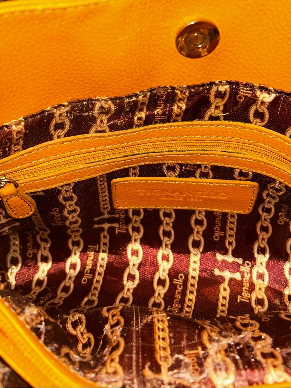Tignanello leather satchel